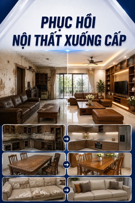 Phục hồi nội thất xuống cấp