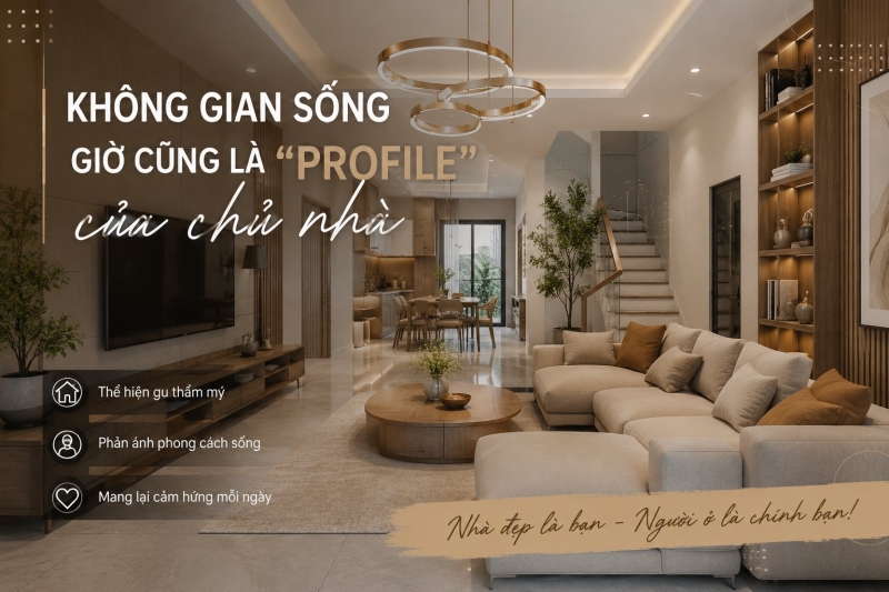 KHÔNG GIAN SỐNG GIỜ CŨNG LÀ 