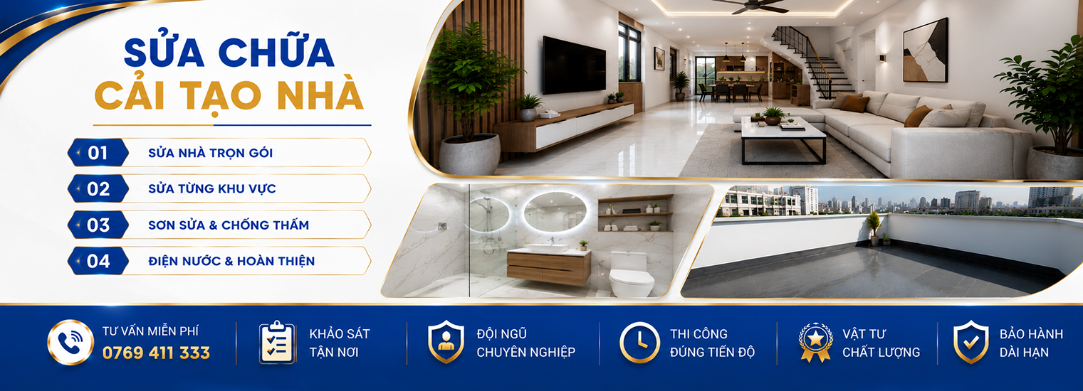 SỬA CHỮA – CẢI TẠO NHÀ